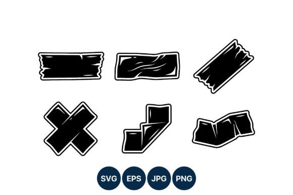 Download Torn Tape Vector Art Pieces - Premium Bundle